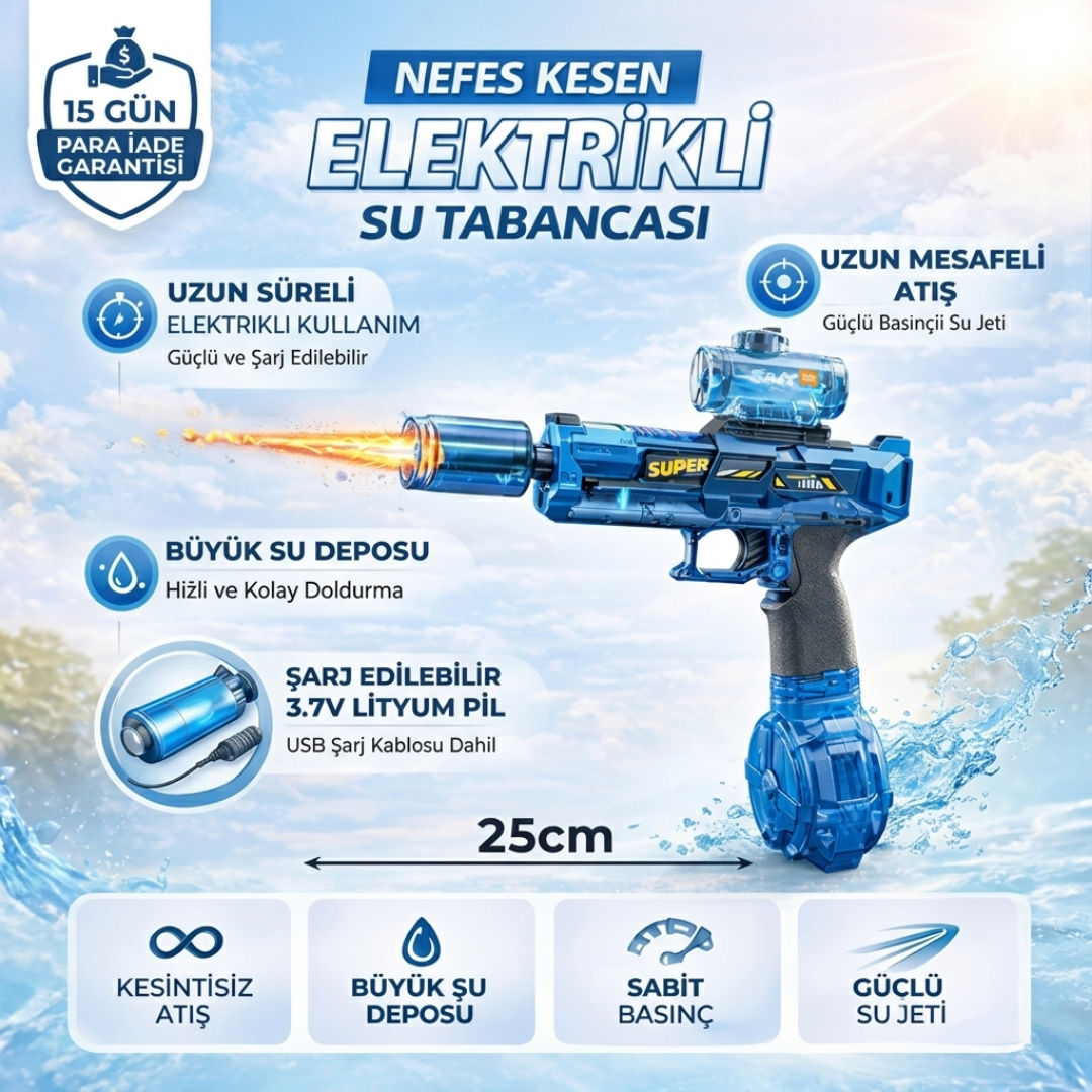 toyzishop™elektrikli su tabancası